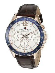Tommy Hilfiger Men Off-White Dial Chronograph Watch TH1791118J