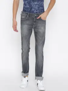 Pepe Jeans Men Grey Vapour Slim Fit Low-Rise Stretchable Jeans