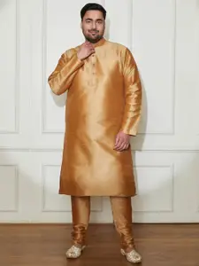 VASTRAMAY Men Gold-Toned Kurta with Pyjamas