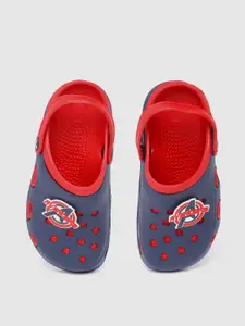 toothless Boys Red & Blue Avengers Rubber Clogs