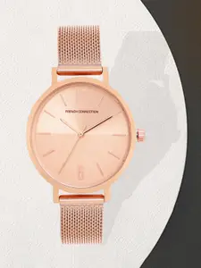 French Connection Women Multicoloured Dial & Multicoloured Stainless Steel Bracelet Style Straps Analogue Watch