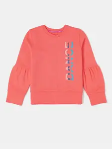 Jockey Girls Super Combed Cotton French Terry Printed Sweatshirt-AG13