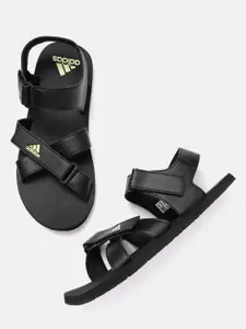 ADIDAS Men Black Hengat Solid Sports Sandals