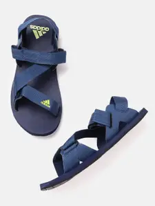 ADIDAS Men Navy Blue Solid Avior 2.0 Sports Sandals