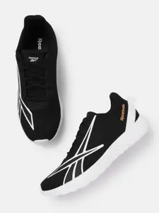 Reebok Men Black & White Woven Design Espinar Running Shoes