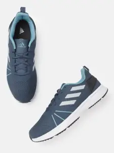 ADIDAS Men Teal Blue Fluidglow Woven Design Running Shoes
