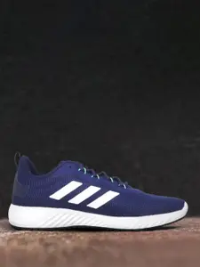 ADIDAS Men Blue Woven Design Quickflow Running Shoes
