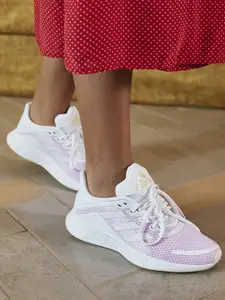 ADIDAS Women Pink & White Duramo SL Sustainable Running Shoes