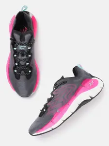 Reebok Women Charcoal Grey Solid Zig Kinetica II Running Shoes