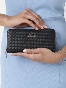 Lavie BOT PRO Women Black Large Zip Around Wallet