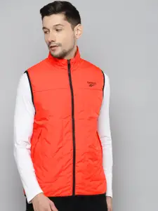 Reebok Men Red OW LT PAD VST Solid Outdoor Jacket