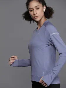 ADIDAS Women Blue Cooler Long Sleeve Running T-shirt