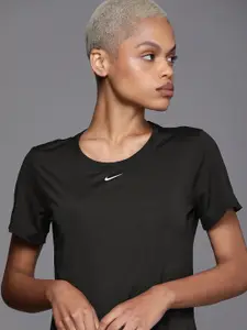 Nike Black Brand Logo Dri-FIT Standard Fit ONE DF SS STD Regular Top