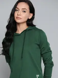 Harvard Women Green Hooded Sweatshirt