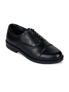 Liberty Men Black Solid Formal Oxford Shoes