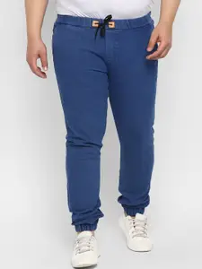 Urbano Plus Men Blue Regular Fit Washed Stretchable Jogger Jeans