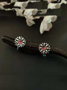 Binnis Wardrobe Womens Silver & Red German toe ring