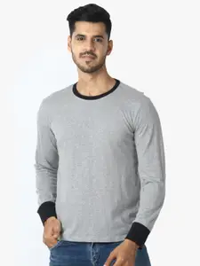 LE BOURGEOIS Men Grey T-shirt
