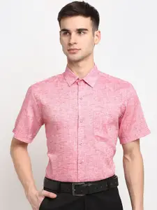 JAINISH Men Pink Cotton Formal Shirt