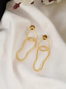 Silvermerc Designs Gold Plated Quirky Drop Earrings