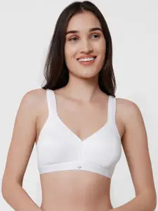 SOIE Women Non Padded Non-Wired Full Coverage Stretch Cotton T-shirt Bra