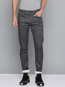 Levis Men Grey Slim Tapered Fit Stretchable Jeans