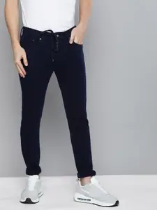 Levis Men Dark Blue Skinny Fit Mid-Rise Clean Look Jeans