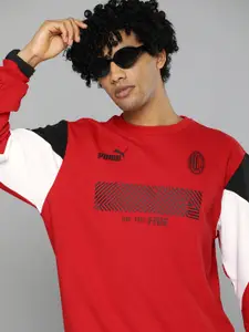 Puma Printed Regular Fit Milan Football Sweatshirt