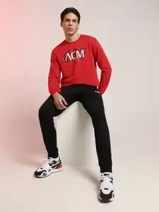Puma Men Printed Regular Fit AC Milan Football Sweatshirt