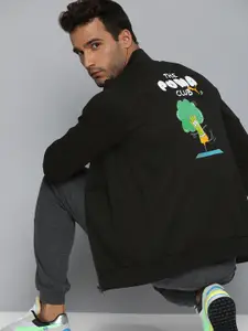 Puma Men Slim Fit Graphic Printed Back Full-Zip Front Open Track Sweatshirt