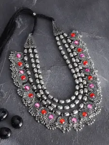 Crunchy Fashion Women Silver Plated Bohemian Necklace
