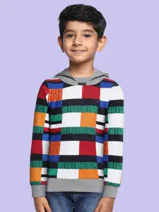 Tommy Hilfiger Boys Multicoloured Printed Hooded Sweatshirt
