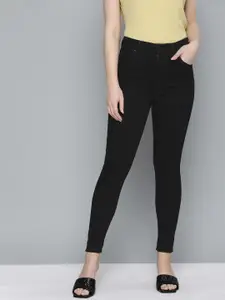 Levis Women Black Solid Mile Super Skinny Fit High-Rise Clean Look Jeans