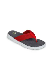 Liberty Women Red & Grey Thong Flip-Flops