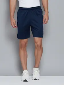 Reebok Men Navy Blue Mid-Rise WORKOUT Speedwick Sports Shorts