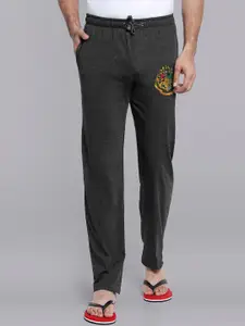 Free Authority Men Charcoal Grey Harry Potter Printed Lounge Pants