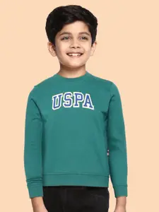 U.S. Polo Assn. Kids U S Polo Assn Kids Boys Green Sweatshirt