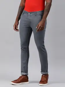 Urbano Fashion Men Grey Slim Fit Stretchable Jeans