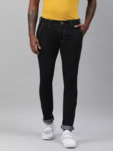 Urbano Fashion Men Black Slim Fit Stretchable Jeans