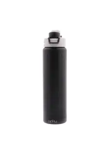 HOOM Black & White Solid Stainless Steel Doule Wall Water Bottle 580 Ml