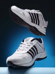 ASIAN Men White Mesh Running Non-Marking Shoes