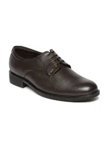 Red Chief Men Brown Leather Semiformal Shoes