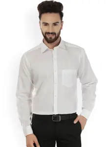 JAINISH Men White Comfort Fit Formal Shirt