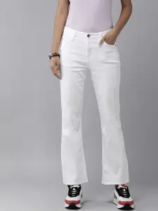 Roadster Women White Bootcut Stretchable Jeans