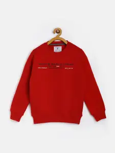 Monte Carlo Boys Maroon Sweatshirt with Printed Detail