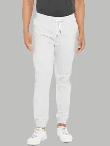 People Men White Striped Joggers Trousers