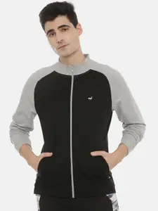 3PIN Men Black Colourblocked Sweatshirt