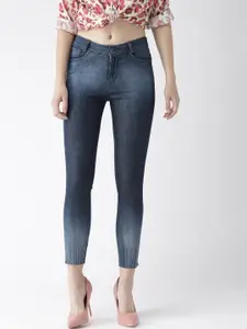 Xpose Women Blue Slim Fit High-Rise Light Fade Jeans