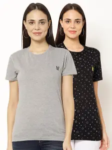 VIMAL JONNEY Women Pack Of 2 T-shirts