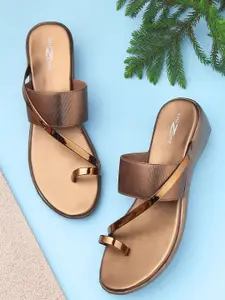Shezone Women Copper-Toned Platform